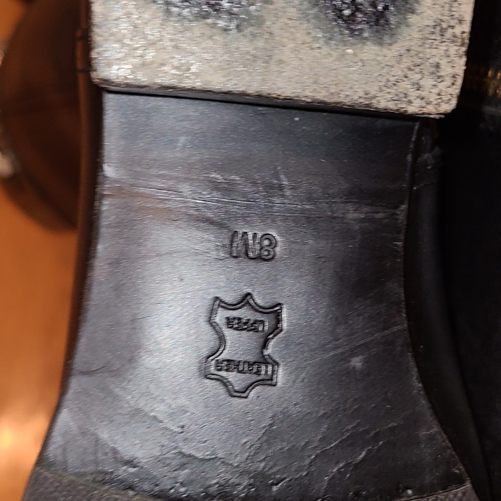 Tory Burch Designer Nadine Black Leather Tall Riding Boots 8 - Picture 7 of 10